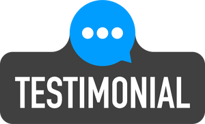 web testimonial icon design element